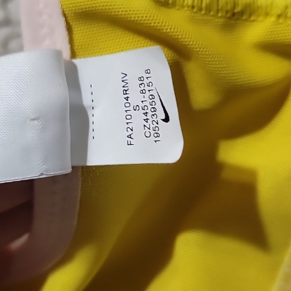 Nike Women's Vibrant Pink and Yellow Sports Bra- Small - Picture 5 of 8